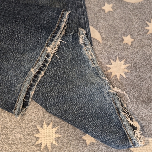 BKE Star distressed/faded blue jeans sz 28x33.5 PLEASE READ DESCRIPTION! - Picture 2 of 9
